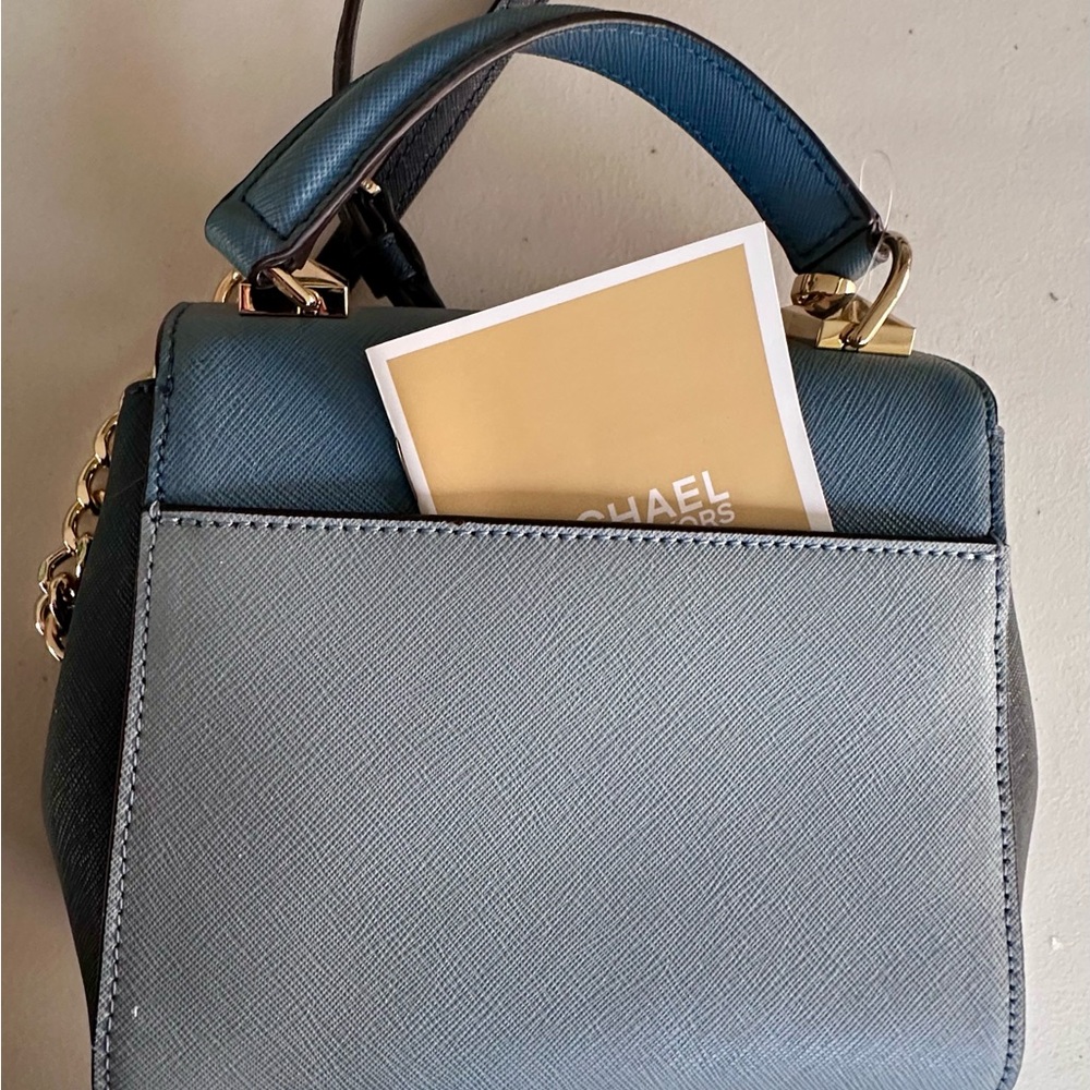 Michael Kors Blue Karla Crossbody - Picture 3 of 15